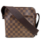 Louis Vuitton Olaf PM Damier Shoulder Bag Canvas Brown