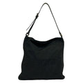 Fendi Shoulder Bag Zucca Pattern Black Leather