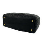 Chanel Bagged Card Quilted Coco Caviar Leather Mini Boston Bag Black — view 8