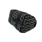 Dior Vintage Trotter Canvas Leather Mini Boston Bag Black — view 8