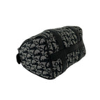 Dior Vintage Trotter Canvas Leather Mini Boston Bag Black — view 7