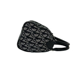 Dior Vintage Trotter Canvas Leather Mini Boston Bag Black — view 6