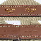 Celine Logo Shoulder wrap Full Beige canvas Brown leather Gold Metal — view 8