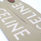 Celine Logo Shoulder wrap Full Beige canvas Brown leather Gold Metal — view 6
