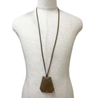 Hermes Veau Swift Large Clochette Necklace Etoupe — view 2