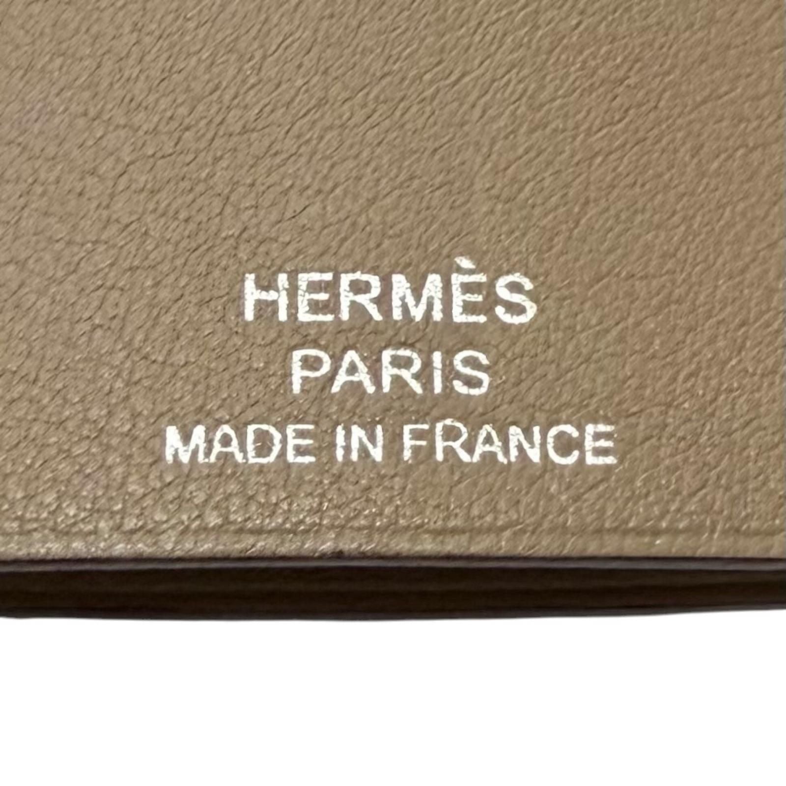 Hermes Veau Swift Large Clochette Necklace Etoupe — view 6