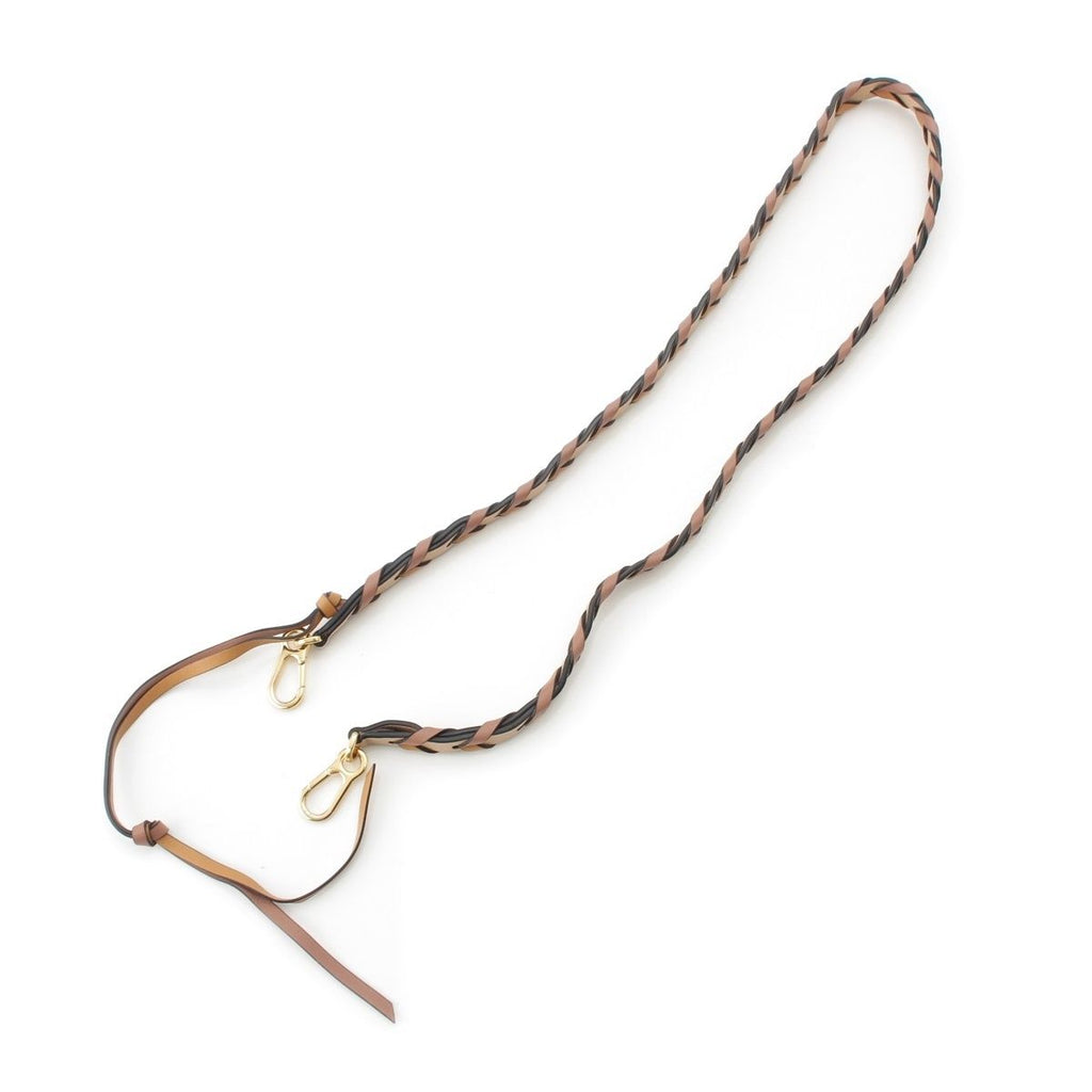 Loewe Classic Calf Braided Shoulder Strap Beige