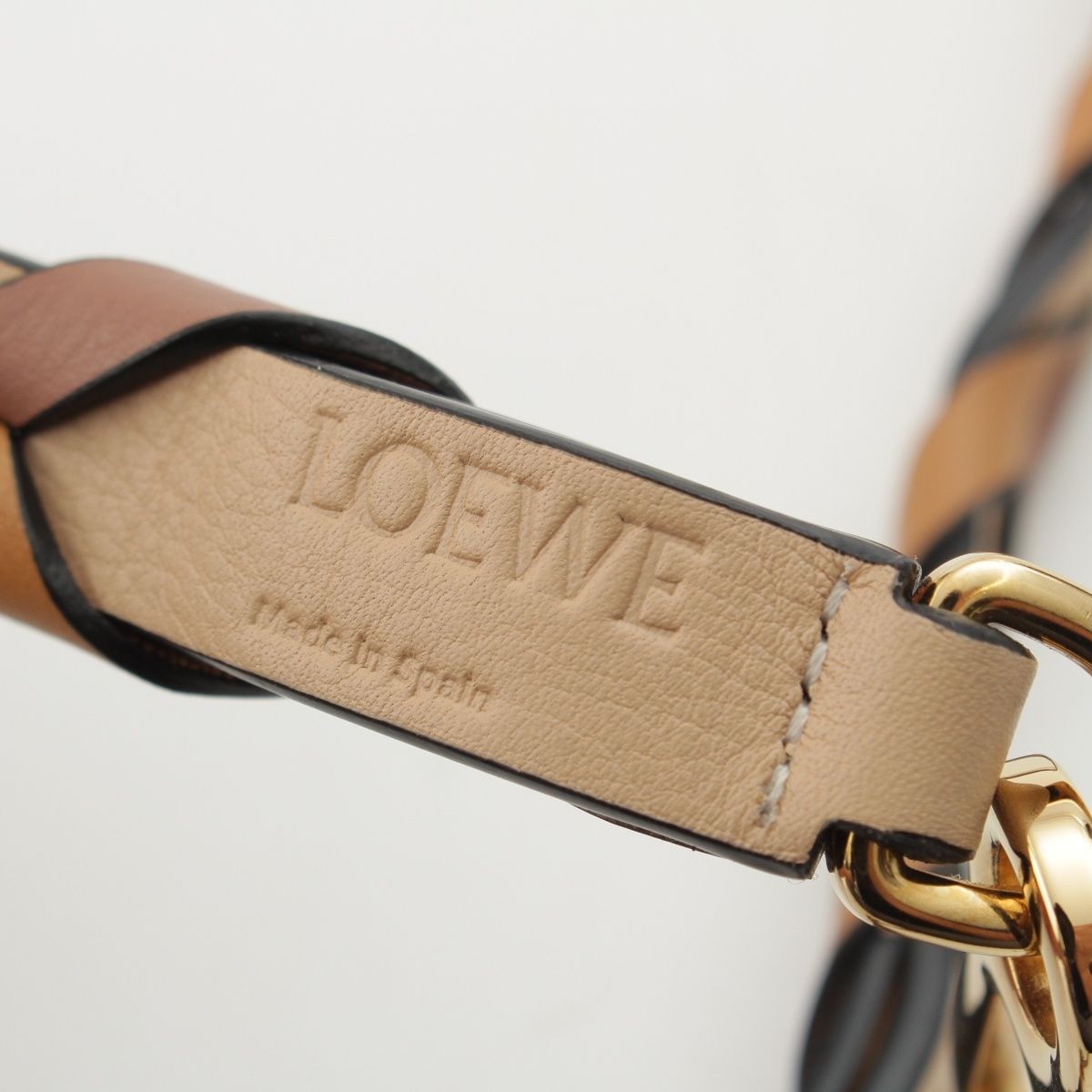 Loewe Classic Calf Braided Shoulder Strap Beige — view 7