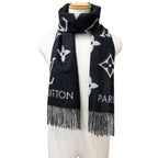 Louis Vuitton Echarpe Reykjavik Cashmere Scarf Black — view 2