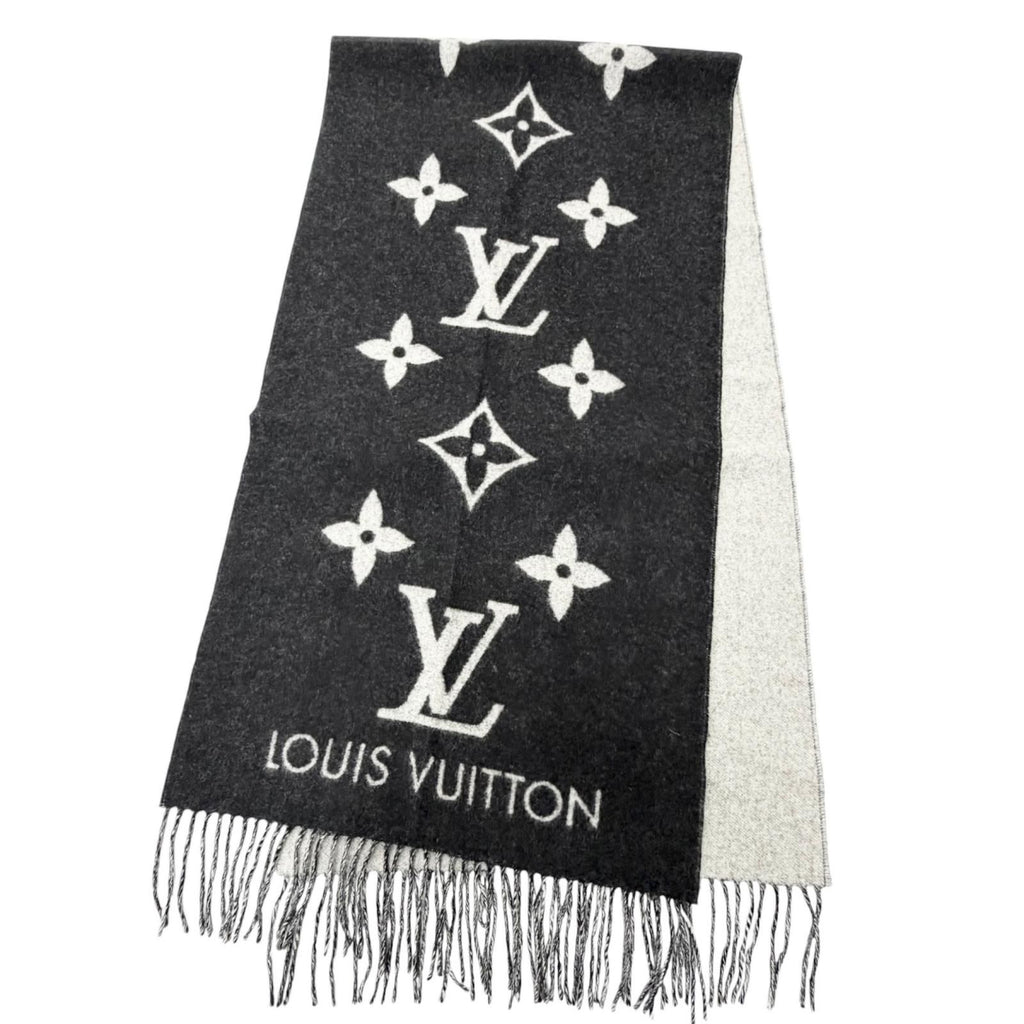 Louis Vuitton Echarpe Reykjavik Cashmere Scarf Black — view 3