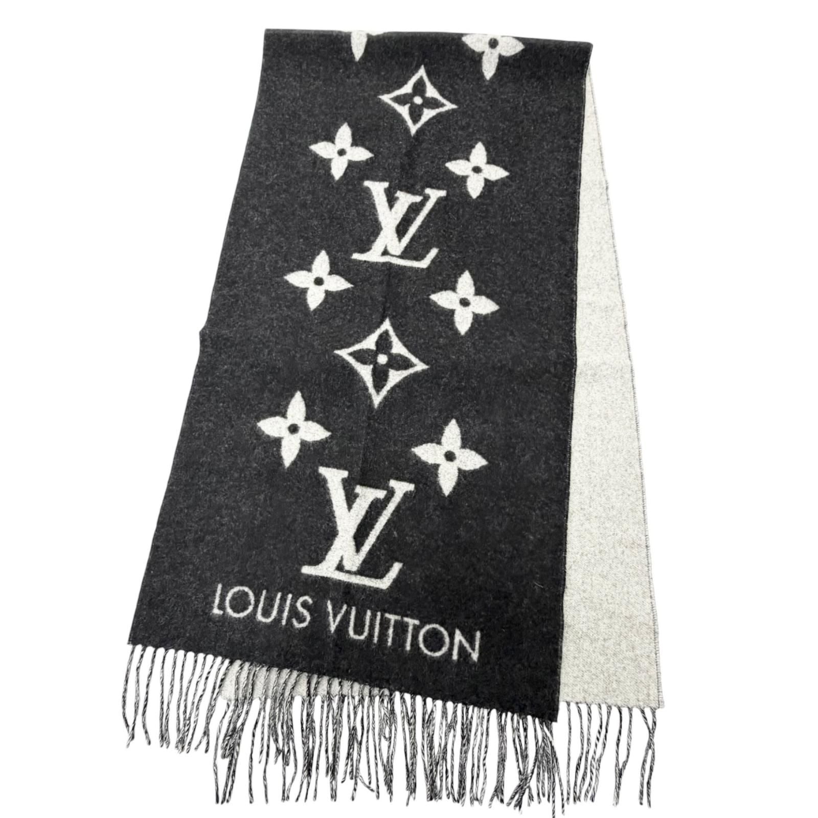 Louis Vuitton Echarpe Reykjavik Cashmere Scarf Black — view 3