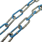 Bottega Veneta Chain Bracelet Necklace Set Silver Light Blue — view 5