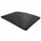 Gucci Gray Leather Maxi GG Business Card Holder Case Black — view 4