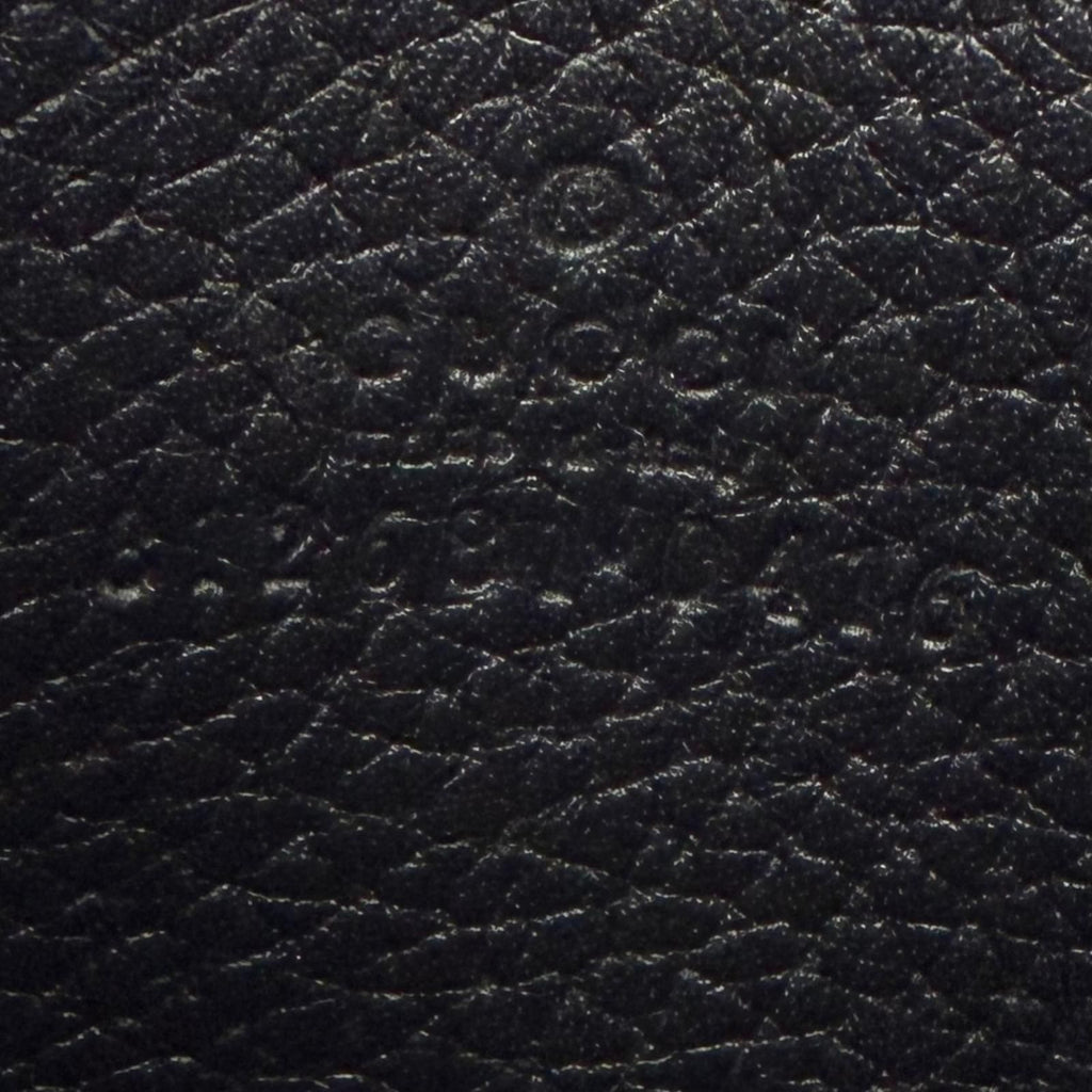 Gucci Gray Leather Maxi GG Business Card Holder Case Black — view 7