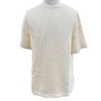 Dior Homme Striped Logo Patch Ribbed Crew Neck Top Short Sleeve T-Shirt