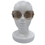 Chanel CC Logo Pearl Chain Butterfly Sunglasses Silver Brown Eyewear — view 3