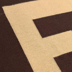 Fendi Cashmere Silk FF Logo Crew Neck High Gauge Knit Sweater Brown 44 — view 5