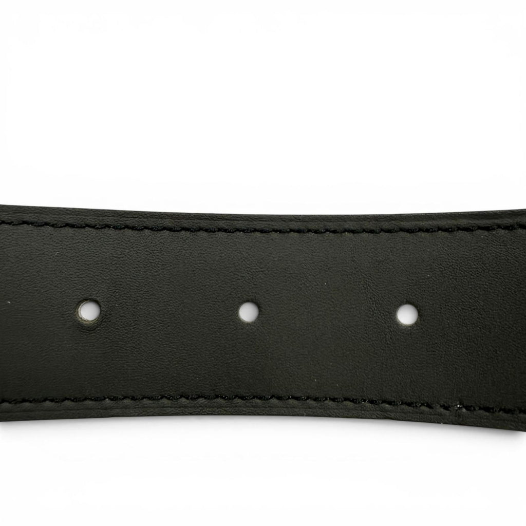 Hermes Constance Box Calf Togo Gold Logo Buckle Reversible Belt Khaki Black — view 8