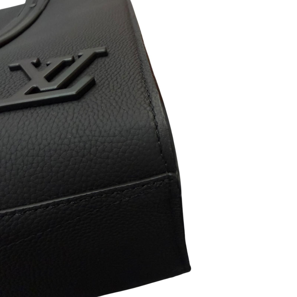Louis Vuitton LV Aerogram Takeoff Leather Tote Black — view 7