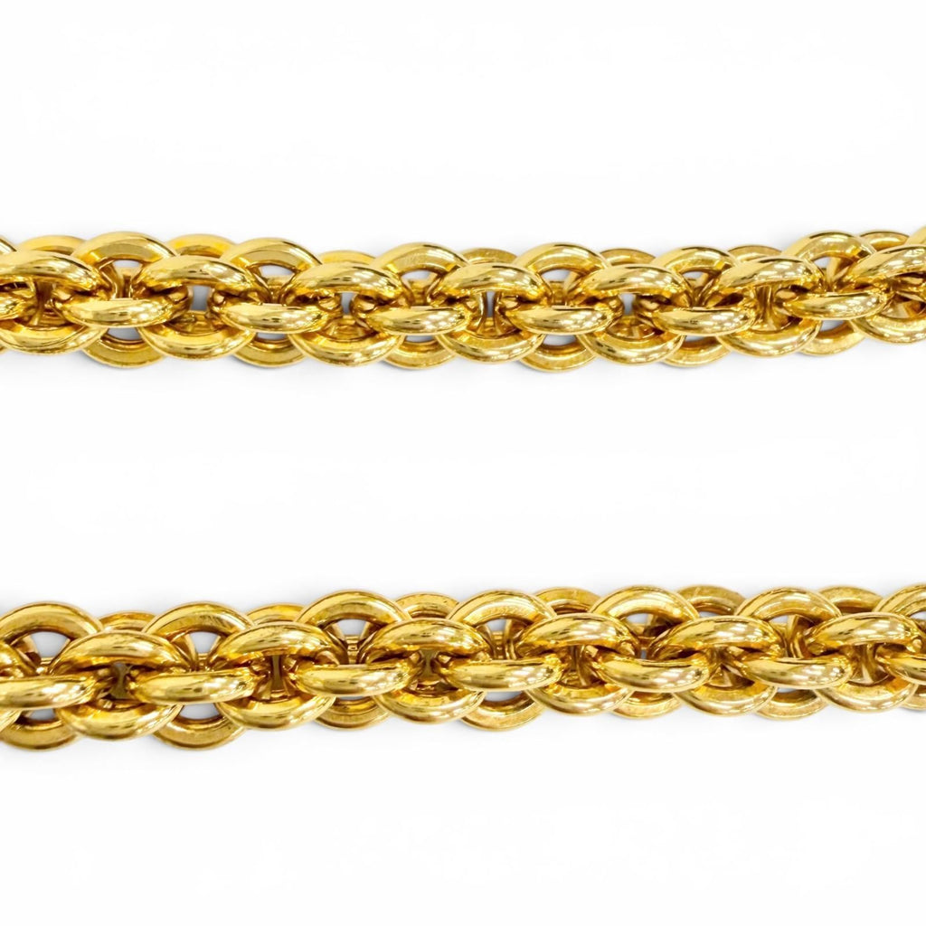 Chanel Vintage CC Logo Long Chain Necklace Gold with — view 6