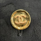 Chanel Silk 100% CC Logo Pattern with Button Long Sleeve Shirt Blouse Black 40 — view 7