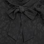 Chanel Silk 100% CC Logo Pattern with Button Long Sleeve Shirt Blouse Black 40 — view 5