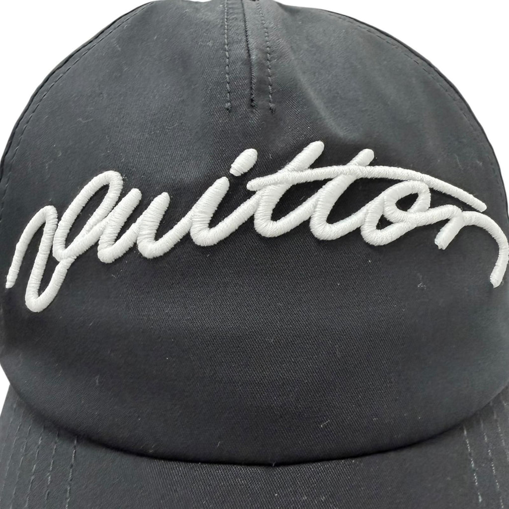 Louis Vuitton Cap Signature Logo Embroidery Baseball Cap Noir — view 6