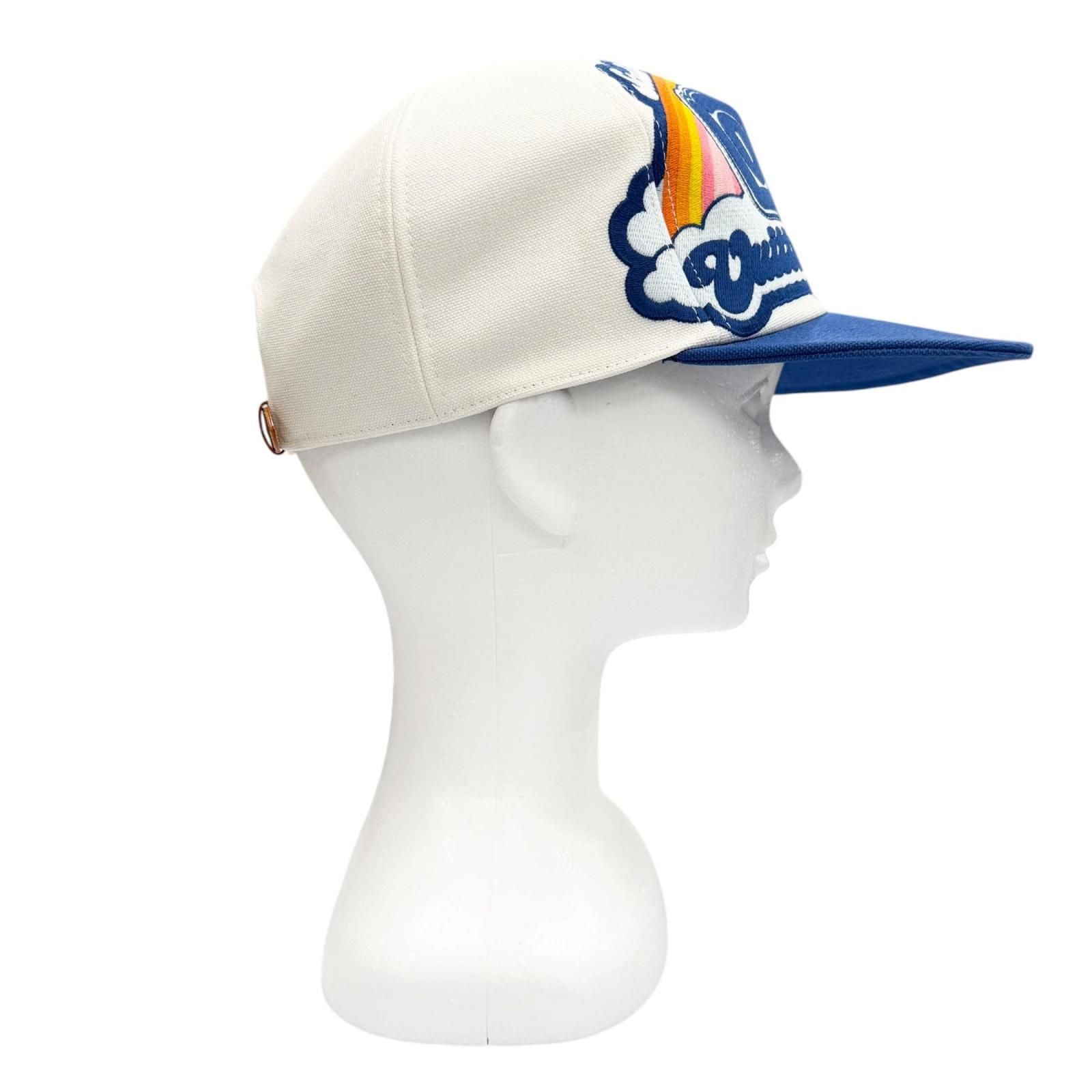 Louis Vuitton Rainbow Baseball Cap Hat Blue White — view 4