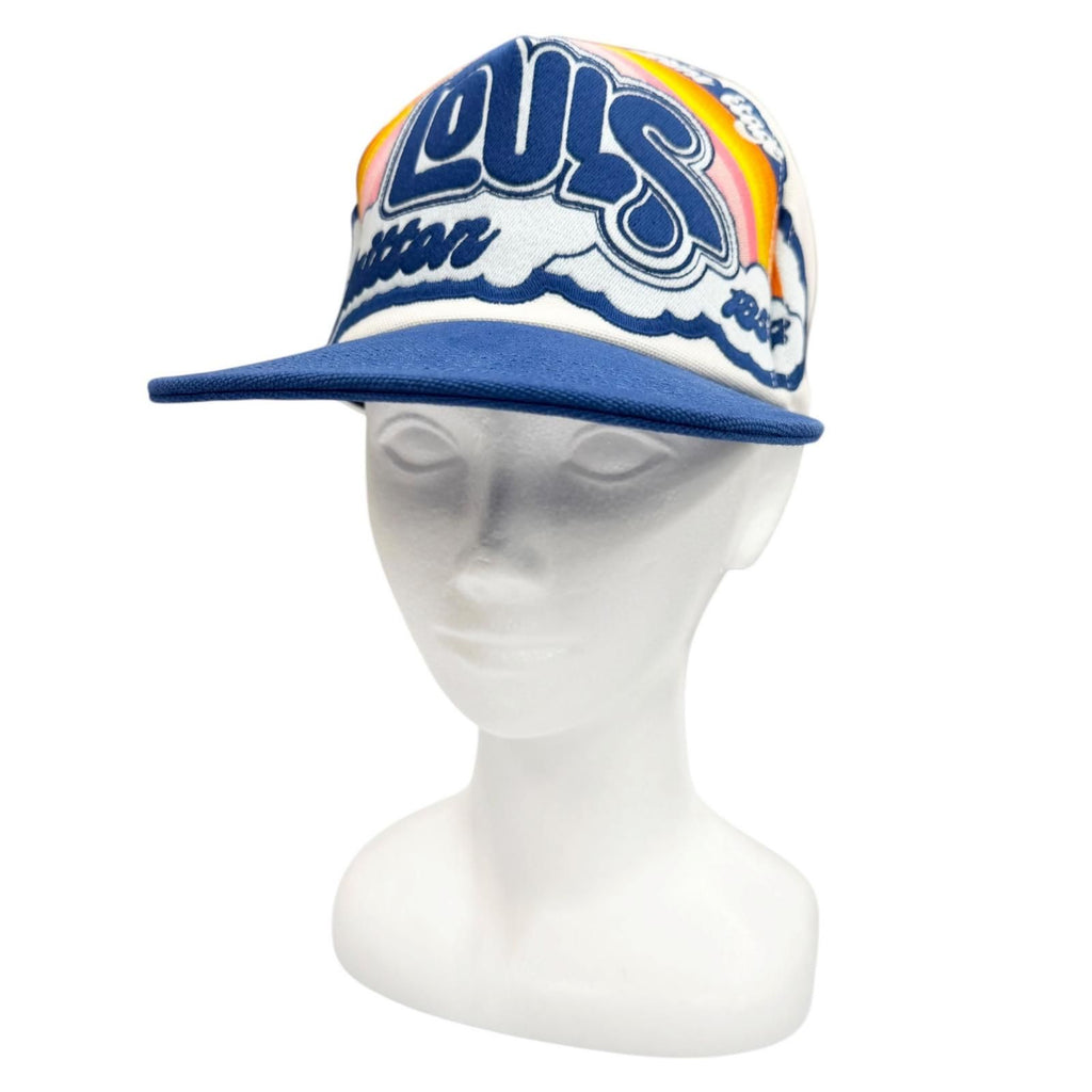 Louis Vuitton Rainbow Baseball Cap Hat Blue White