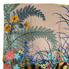 Hermes Carre 70 Tiger Silk 100% Beige Sundre Brown Multicolor Scarf — view 3