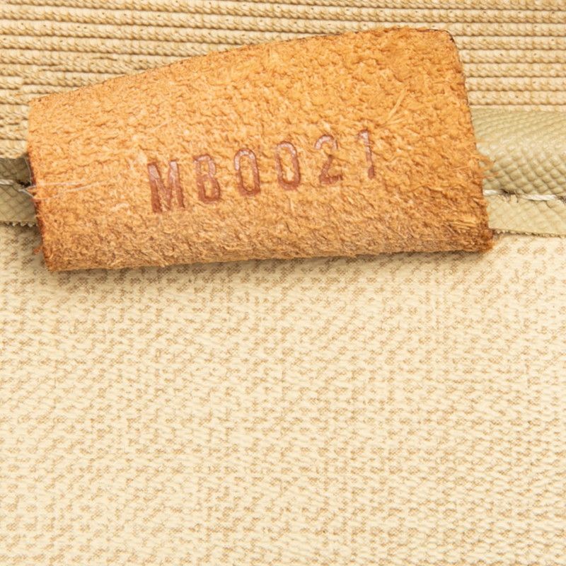 Louis Vuitton Monogram Deauville Handbag Brown Leather — view 6