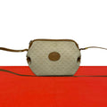 Gucci Vintage Micro GG Leather Shoulder Bag Crossbody Pochette Beige