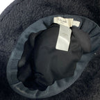 Celine Bucket Hat Logo Embroidery Alpaca Black Going — view 7