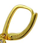 Celine Triomphe Earrings Rhinestone Gold — view 5