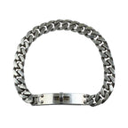 Hermes Kelly Gourmette Chain Bracelet Silver