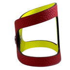 Hermes Petit Ash Chaine D'ancre Bracelet Togo Veau Red Yellow — view 4