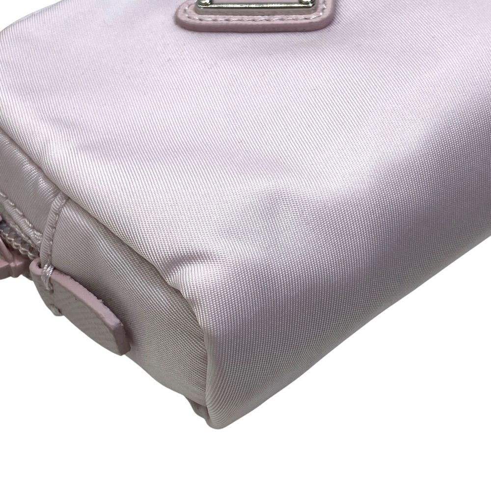 Prada Re-Nylon Micro Pouch Makeup Nylon Pink Lightweight Capacity Crossbody — view 6