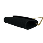 Dior Logo Honeycomb Canvas Shoulder Bag Sakosh Pochette Black — view 8