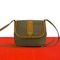 Gucci Vintage Micro GG Logo Leather Shoulder Bag Sacoch Pochette Brown
