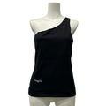 Dior Tank Top I 44 Black Silk Blend Asymmetric
