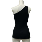 Dior Tank Top M Asymmetric Top Cotton Jersey Black — view 2