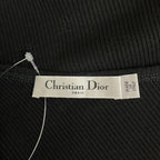 Dior Tank Top M Asymmetric Top Cotton Jersey Black — view 3