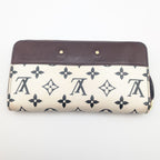 Louis Vuitton Zippy Wallet Monogram Blanc Leather Zip Around White Brown — view 2