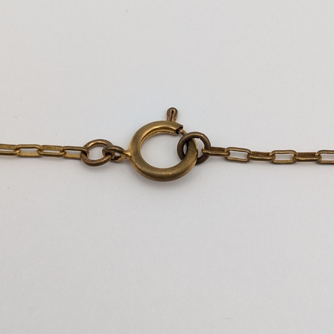 Chanel CC Logo Coin Medal Gold Necklace Round Pendant First Era Vintage — view 4