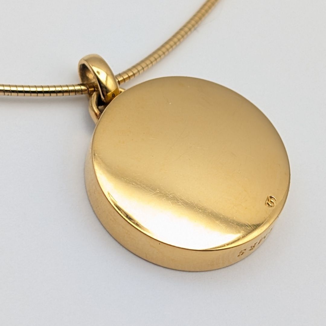 Hermes Lotus Necklace Gold — view 4