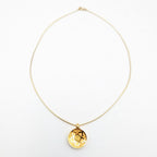 Hermes Lotus Necklace Gold — view 6
