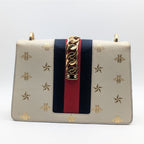 Gucci Sylvie Sherry Line Be Star White Leather 2-Way Shoulder — view 2