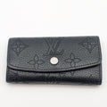 Louis Vuitton Key Case Multicles 4 Monogram Mahina Noir Black Quadruple Strand