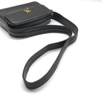 Chanel Shoulder Bag Turnlock Vintage CC Logo Fringe Tassel Black — view 6