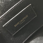Saint Laurent YSL Leather Shoulder Bag Black — view 9